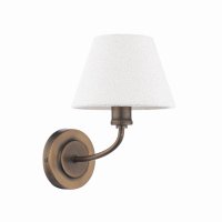 Laura Ashley Denston Wall Light Antique Bronze with Shade