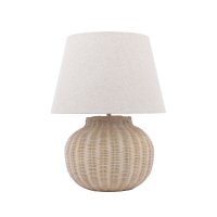 Laura Ashley Fernhill Table Lamp Matt Cream with Shade