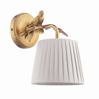 Laura Ashley Egelton Wall Light Aged Brass with Shade