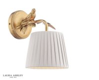 Laura Ashley Egelton Wall Light Aged Brass with Shade