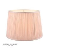 Laura Ashley Hemsley Pleated Silk Empire Drum Shade Pink 30cm/12 inch