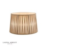 Laura Ashley Gathered Pleat Cotton Shade Natural 35cm/14 inch
