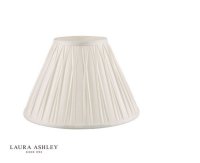 Laura Ashley Fenn Silk Empire Drum Shade White 35cm/14 inch