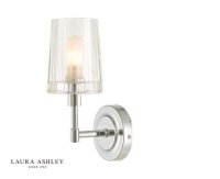 Laura Ashley Blake Bathroom Wall Light Crystal Polished Chrome IP44