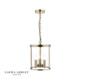 Laura Ashley Selbourne 3lt Lantern Antique Brass Glass