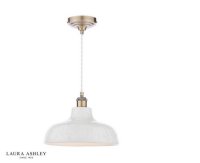 Laura Ashley Pussywillow Pendant White Ceramic