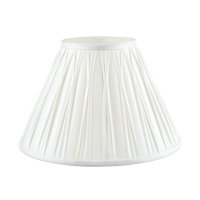 Laura Ashley Fenn Silk Empire Drum Shade White 25cm/10 inch