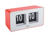 Present Time Karlsson Wall/Table Clock Funky Flip - Red