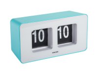 Karlsson Present Time Wall/Table Clock Funky Flip - Turquoise Blue