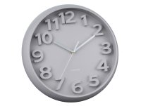 Present Time Karlsson Wall Clock Elevated Classic Numbers - Warm Grey