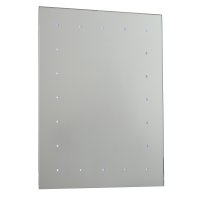 Endon Toba Batt Op Mirror IP44 0.07W SW Wall Mirrored Glass