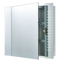 Endon Revelo Shaver Cabinet Mirror IP44 SW Wall Mirrored Glass