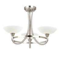 Cagney 3light Semi Flush ceiling light