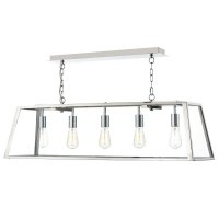 Dar Academy 5 Light Pendant Stainless Steel