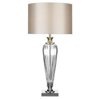 Dar Hinton Table Lamp Crystal with Shade