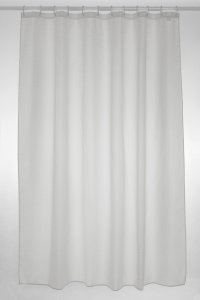 Plain Polyester Shower Curtain 180x200cm - white