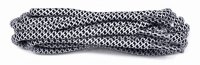 Black-White 120cm Mosaic Cord Laces