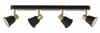 Dar Fry 4 Light Bar Plate Black Rose Gold