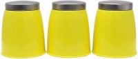 Soho Yellow Set Of 3 Canisters
