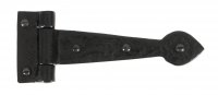 Black Textured  6" Cast T Hinge (pair)