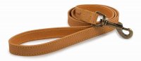 Ancol Timberwolf Mustard Leather Dog Lead - 100cm x 1.9cm