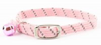 Ancol Softweave Elastic Pink Cat Collar
