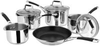 Stellar Induction Draining Saucepan Set 5 Piece