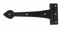 Black Smooth 10½" Cast T Hinge (pair)