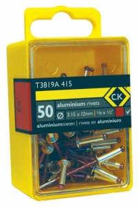 C.K Pop Rivets Aluminium 3.8mm x 12mm Box Of 50