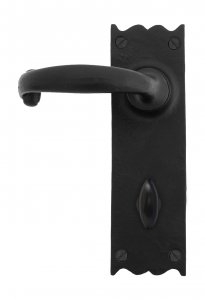 Black Cottage Lever Bathroom Set