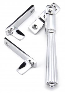 Polished Chrome Night-Vent Locking Hinton Fastener