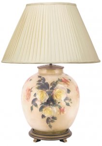 Pacific Lifestyle Classic Rose Large Glass Table Lamp