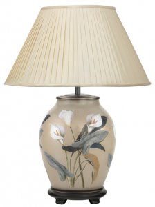 Pacific Lifestyle RHS Arum Lilly Medium Glass Table Lamp