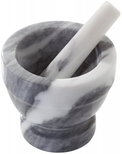 Judge Marble Mortar & Pestle 13cm - White