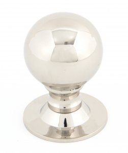 Polished Nickel Ball Cabinet Knob 39mm