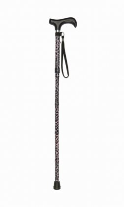 Charles Buyers Zebra Print Folding Walking Stick (Short)