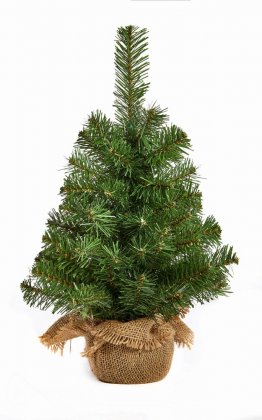 Premier Decorations Burlap Chirstmas Tree - 45cm