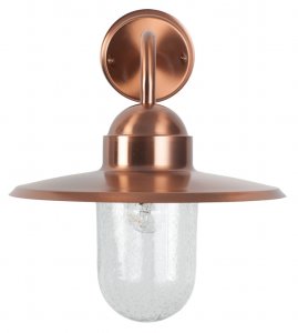 Pacific Lifestyle Lilium Copper Metal and Glass Fisherman Wall Light