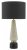 Dar Onora Table Lamp White & Black with Shade