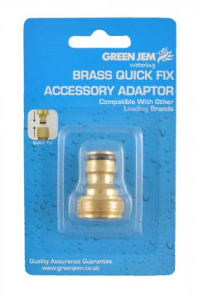 Green Jem Brass Quick Fix Accessory Adaptor