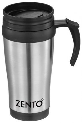 Casa & Casa Zento Chrome Travel Mug - 450ml