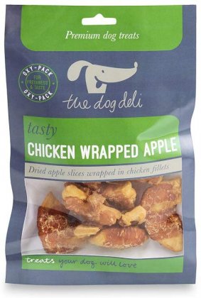 The Dog Deli Chicken Wrapped Apple 100g