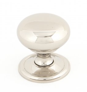 Polished Nickel Mushroom Cabinet Knob 38mm