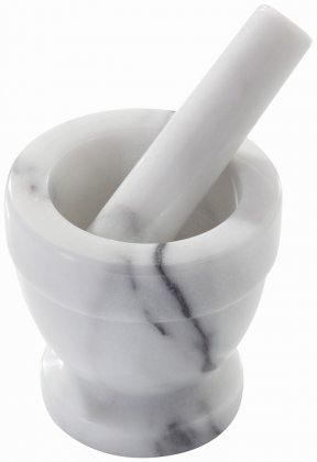 Judge Marble Mortar & Pestle 10cm - White