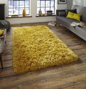 Think Rugs Polar PL 95 Yellow - Various Sizes