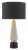 Dar Onora Table Lamp White & Black with Shade