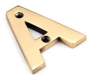 Polished Bronze Letter A