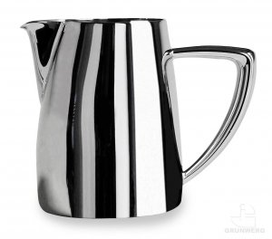 Caf Stl Art Deco Mirror Finish 5oz Stainless Steel Milk Jug