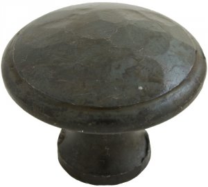 Beeswax Hammered Cabinet Knob - Large