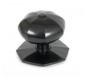 Black Octagonal Centre Door Knob